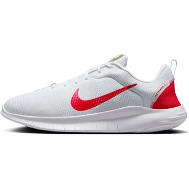 Imagem de Nike Tênis de corrida masculino Flex Experience Run 12 (DV0740-102, branco/branco/vermelho universitário), Branco/Branco/Vermelho Universitário, 44