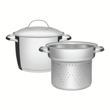 Imagem de Jogo Cozi-pasta Tramontina Allegra Em Aço Inox 2 Peças