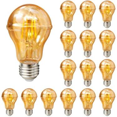 Imagem de 15 Lâmpada LED Filamento Retrô A60 Âmbar E27 4W Bivolt Avant