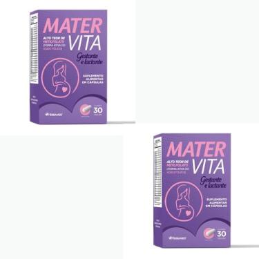 Imagem de Kit 2 un Mater Vita 500mg 30 Cápsulas Para Gestante E Lactante Herbame