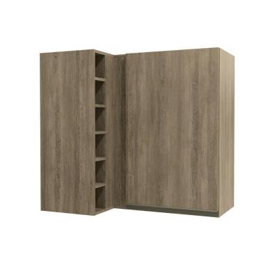 Imagem de Armário Aéreo P/ Cozinha Canto Maxxi G768 C/ 1 Porta 98cm Nogal - Kappesberg