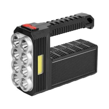 Imagem de Lanterna Portátil Para Camping Com Carregamento Solar, 8 Lâmpadas LED,