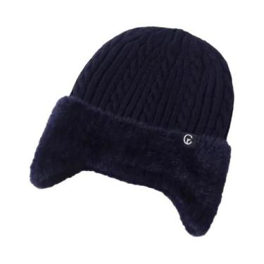 Imagem de Gorro De Tricô Quente Para Proteção De Orelhas No Inverno Para Homens 