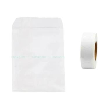 Imagem de Sacos De Papel Kraft Marrom 25un Com Bolinhas Brancas Para Embalagem D