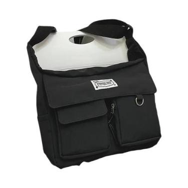 Imagem de Bolsa Mensageira De Nylon Ulzzang Coreana Feminina 2023, Transversal C