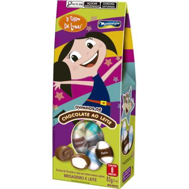Imagem de Ovinhos Sortidos de Chocolate ao Leite Montevérgine Brigadeiro e Leite 85g Caixa Recheado Páscoa