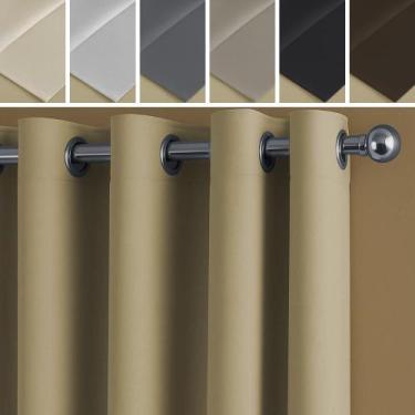 Imagem de Cortina Basic Blackout Tecido Corta Luz 6,00x2,50m para Varão Simples 