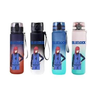 Imagem de Copo De Água Blue Lock Anime 650ML, Garrafa Esportiva Com Tampa Flip-t