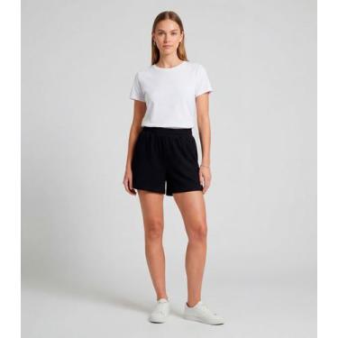 Imagem de Shorts Feminino Moletinho Gorgurinho Infinita Cor Preto, P, Preto