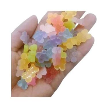 Imagem de Acessórios De Unhas Kawaii: Strass De Resina Em Formato De Ursinho De 