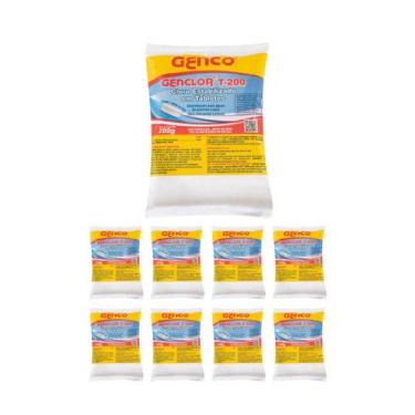 Imagem de Kit 9 Pastilha Múltipla Ação 3 em 1 T-200 Genco  200g