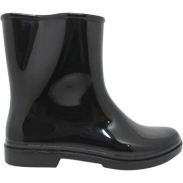 Imagem de Bota Feminina Galocha Casual Clássica Dia a Dia Trabalho Chuva Impermeável Pega Forte 00366-Feminino