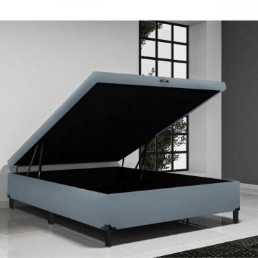 Imagem de Base Box Para Colchão Casal Com Baú Itaflex 1,38x1,88x0,45 Cinza