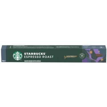 Imagem de Café espresso roast nespresso starbucks 10 capsulas, 10 Cápsulas, Rico