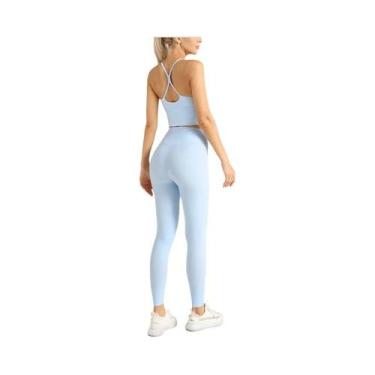 Imagem de Conjunto De Roupas De Yoga Femininas Em 2 Peças Para Fitness, Pilates 