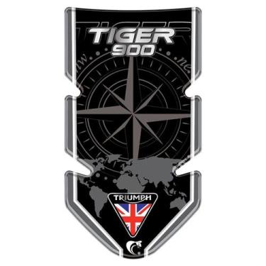 Imagem de Protetor de Tanque Resinado Moto Triumph Tiger 900 20/21 Cinza - Cobra