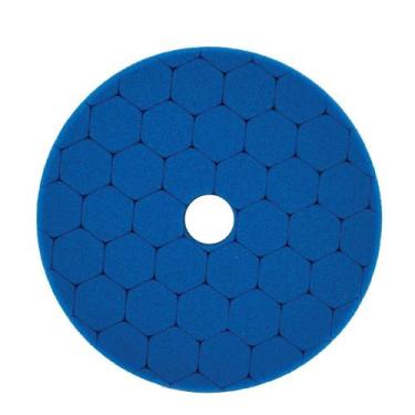 Imagem de Boina de espuma hex para roto orbital 6" azul - Corte leve - Sigma