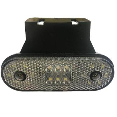 Imagem de kit 08 luz Led Lateral e Seta Caminhão Utilitario Baú carroceria KLX Q