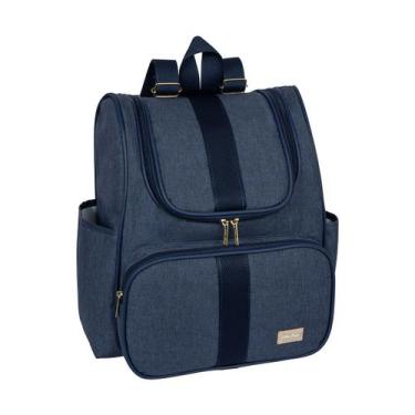Imagem de Mochila M Maternidade Lisboa Bebê Lilian Baby, Marinho