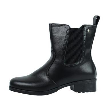 Imagem de Bota Mooncity Cano Curto Montaria, 38, Preto