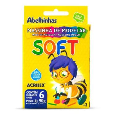 Imagem de Massinha de modelar com 6 unidade 90 g acrilex - ACRILEX 