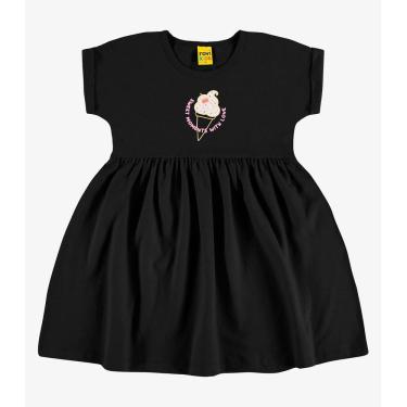 Imagem de Vestido Malhão Fruit Rovi Kids Preto
