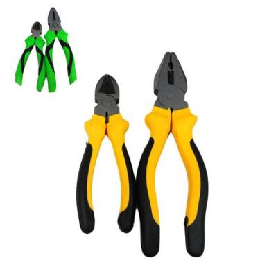 Imagem de Kit Jogo 02 Alicate Corte Universal Kit Top Eletricista PROFISSIONAL M