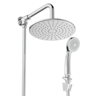 Imagem de Chuveiro 22cm com Desviador e Ducha Manual Life Cromado Celite