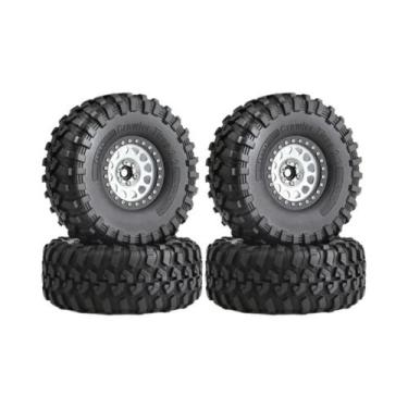 Imagem de Conjunto De Pneus E Rodas De Metal Beadlock De 130mm Para Crawler RC 1