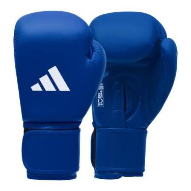 Imagem de Luva em Couro adidas World Boxing Approved -, Azul, 12oz