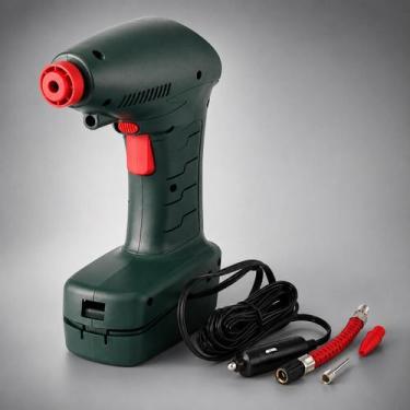 Imagem de Compressor de Ar Portátil 12V para Pneus Carro Moto Bicicleta e Infláv