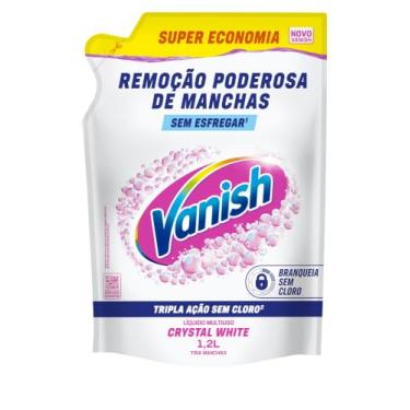 Imagem de Vanish Tira Manchas Líquido Crystal White para Roupas Brancas 1,2L