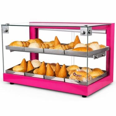 Imagem de BD8 - Estufa Beta para salgados de 8 bandejas Dupla ROSA - 220V - Omeg