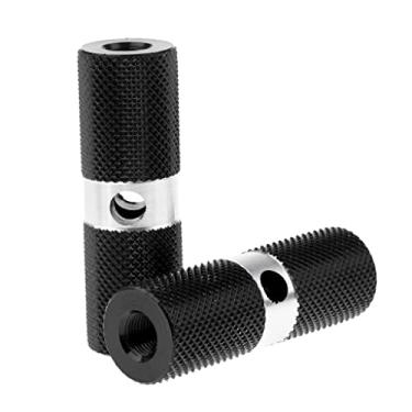 Imagem de shamjina 1 Par BMX Mountain Bike Eixo Pedal Liga Pé Pegs Cilindro, Preto