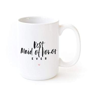 Imagem de The Cotton & Canvas Co. Caneca de café de casamento. Presentes de festa de noivado, Best Maid of Honor Ever