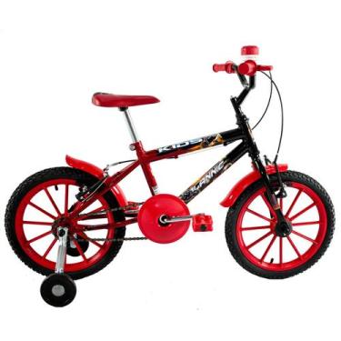 Imagem de Bicicleta Aro 16 Infantil Masculina Kids Vermelha - Dalannio Bike