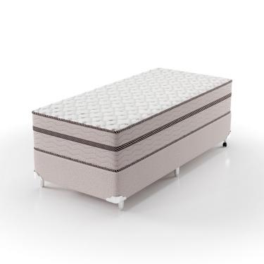 Imagem de Cama Box Solteiro com Colchão Sonhare Mola Ensacada Bege