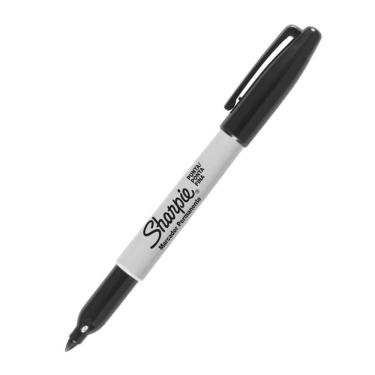Imagem de Marcador Permanente Sharpie Ponta Fina Preto Com 12un