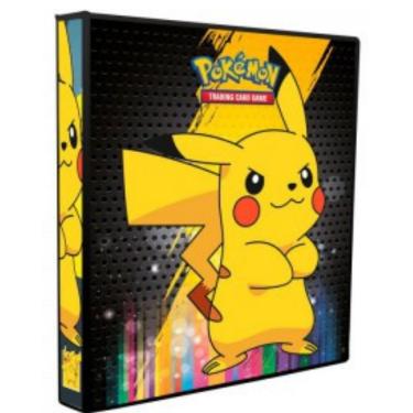 Imagem de Álbum Pasta Fichário Pokemon Pikachu Reforçado Capa Dura