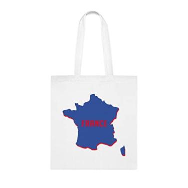 Imagem de Sacola França, presente da França, bolsa de ombro da França, bolsas reutilizáveis da França, ideia de presente de cesta de Natal de aniversário, presente para ela, presente para ele,