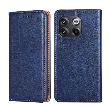 Imagem de YUNCHAO Caixa de telefone Para OnePlus 10t Gloss Oil Color Solid Color Leather Case de telefone capa para celular