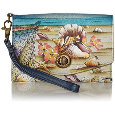 Imagem de Anna by Anuschka Bolsa de pulso vintage | Couro genuíno | Sonho do Caribe