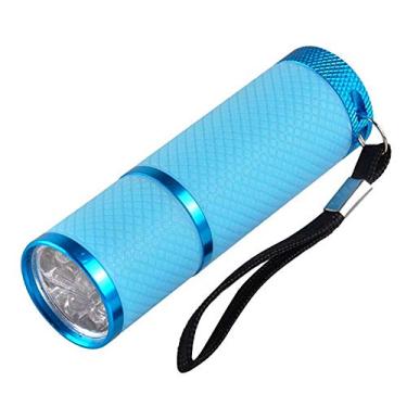 Imagem de Qudai Mini Flash Light para LED Gel Lâmpada de cura Luz Handheld Secador de unhas Lanterna de unhas 9 LEDs 395nm Detector de lanternas para máscara facial BD