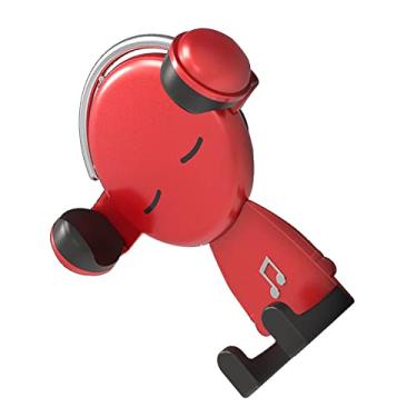 Imagem de Acessório de suporte de telefone para carro, suporte de telefone para saída de ar ABS com rotação livre, suporte universal para dirigir (vermelho)