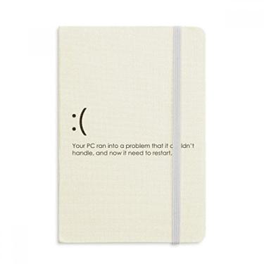 Imagem de Agenda clássica para notebook com capa dura de tecido oficial para PC Programmer In Problem Notebook