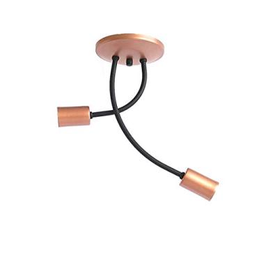 Imagem de Plafon Aranha, Emalustres, Preto/Cobre 2 lamp
