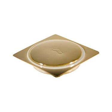 Imagem de Grelha Click para ralo 10x10 em aço inox dourado GO5180 Linha Gold Ducon Metais