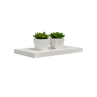 Imagem de Prateleira 30 x 15cm Branco Espessura 25mm Suporte Invisível