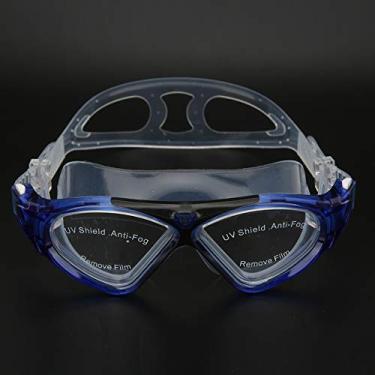 Imagem de 【 】 Óculos de natação, óculos de natação profissionais para adultos, óculos de natação com snorkel, para natação esportiva de snorkel (azul, tamanho único)