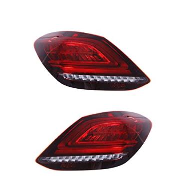 Imagem de MALOOS Luz traseira modificada em LED do carro Luz indicadora de seta traseira Lâmpada de freio Luzes de ré Para Mercedes Classe C W205 C180 C200 2014-2020